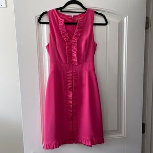 Pink ruffle dress